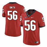 Georgia Bulldogs 56 Garrison Smith Red Nike College Football Jersey Dzhi,baseball caps,new era cap wholesale,wholesale hats